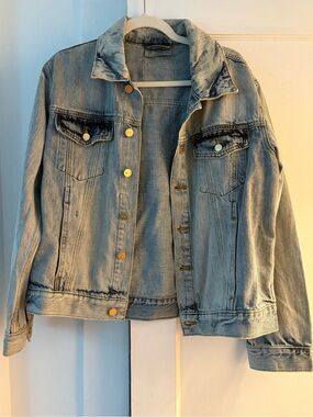 Essentials Light Blue Washed Denim Jacket